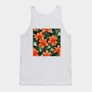 Hibiscus Flowers Pattern 24 Tank Top